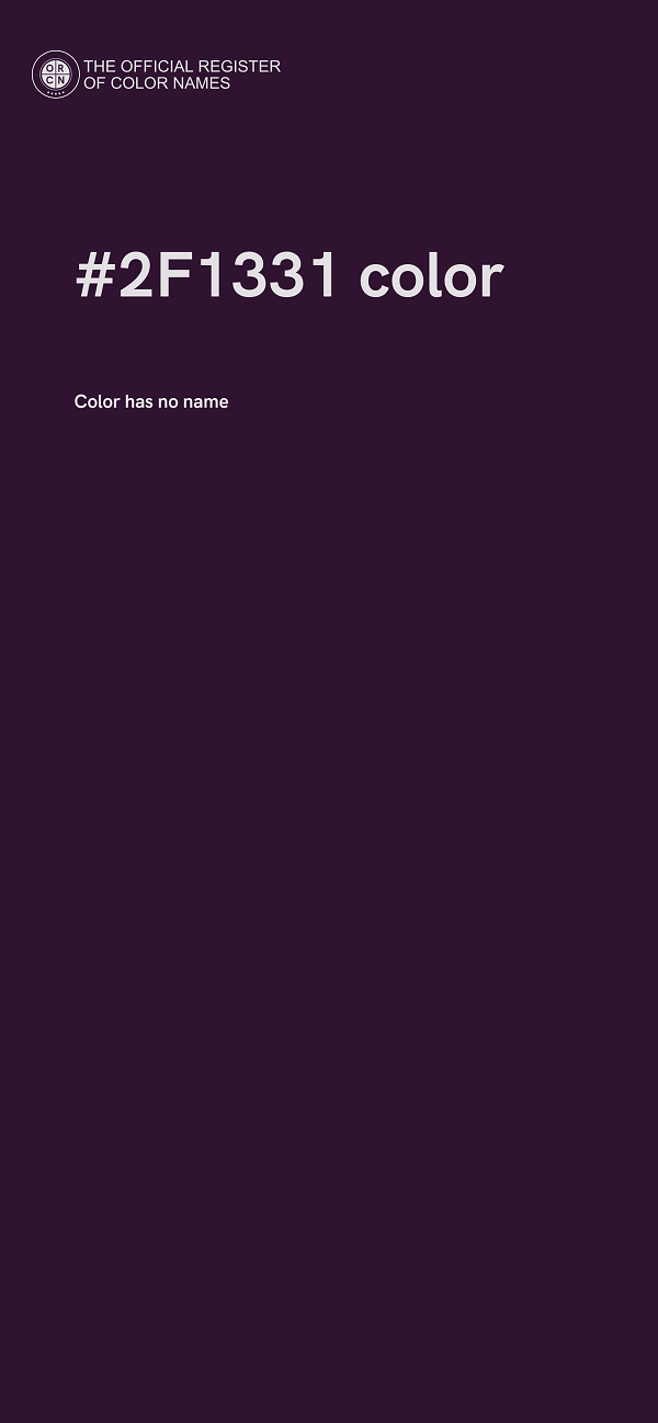 #2F1331 color image