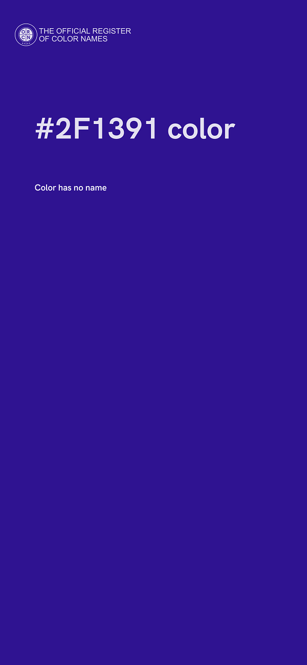 #2F1391 color image