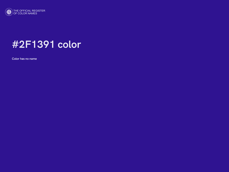 #2F1391 color image