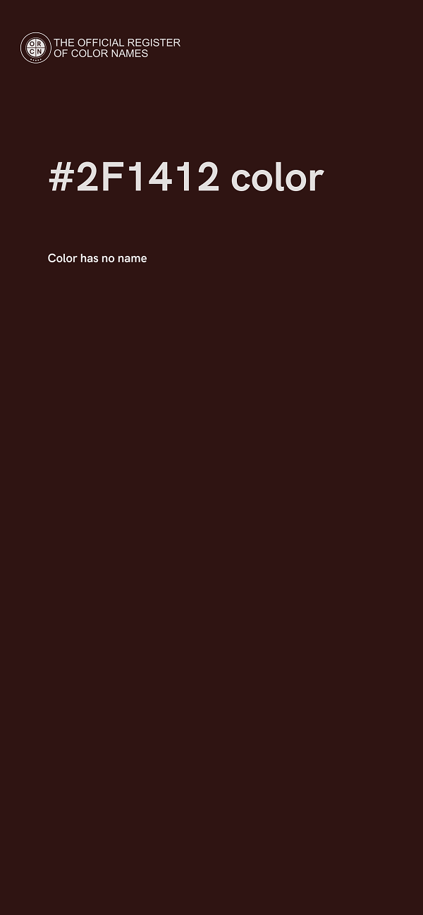 #2F1412 color image