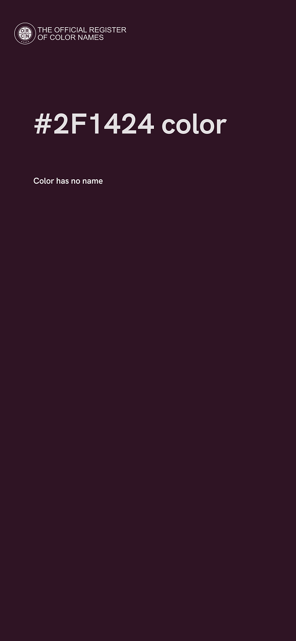 #2F1424 color image