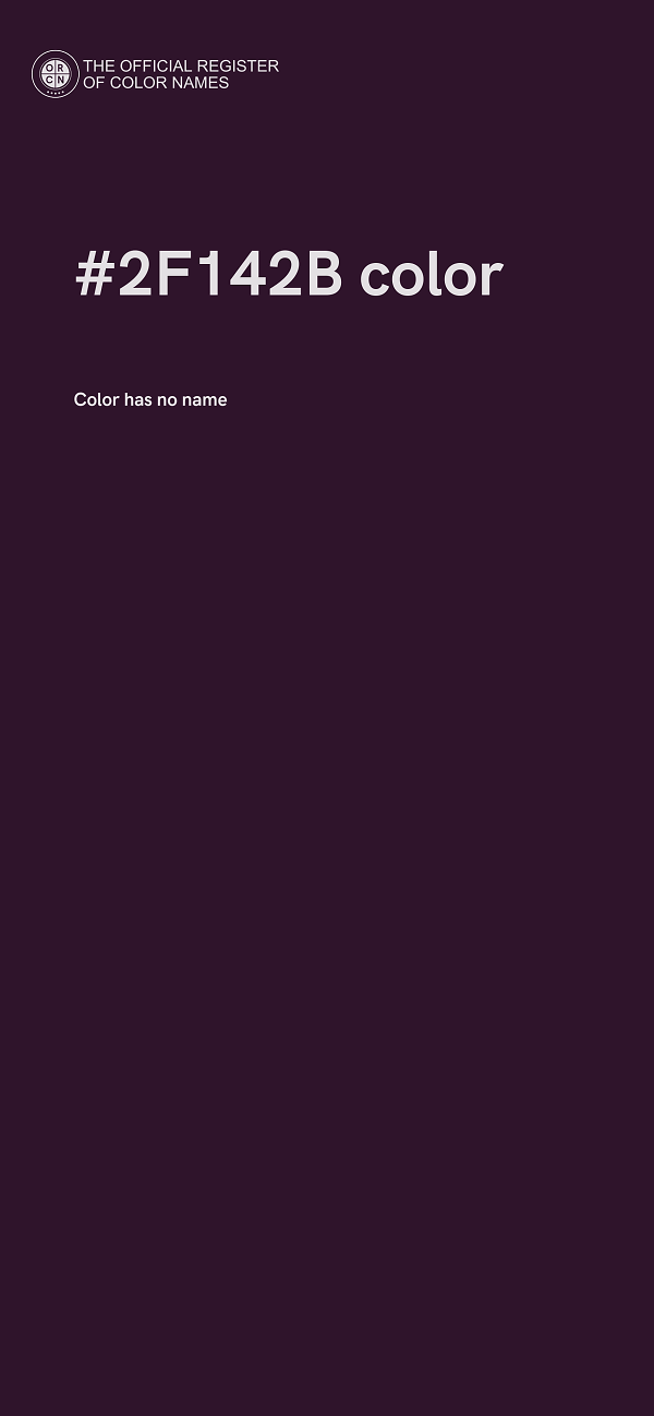 #2F142B color image