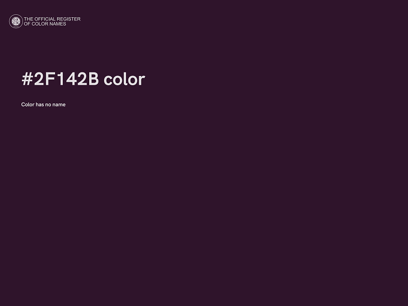 #2F142B color image