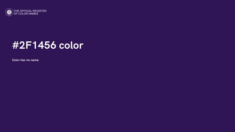 #2F1456 color image