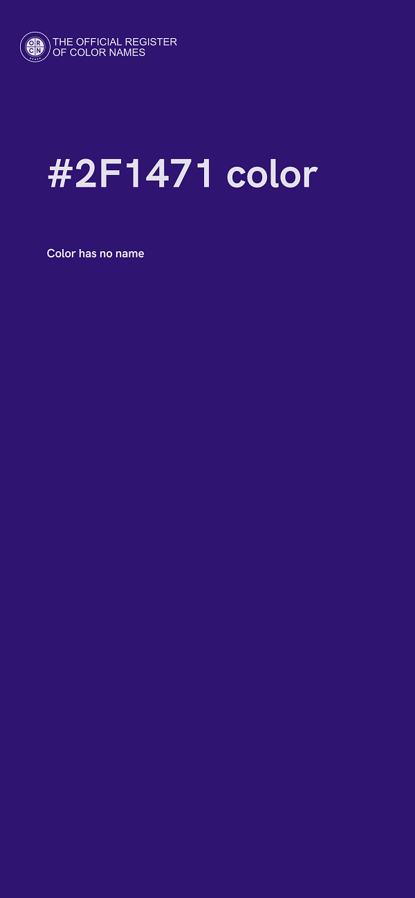 #2F1471 color image