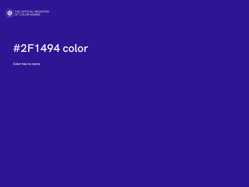 #2F1494 color image