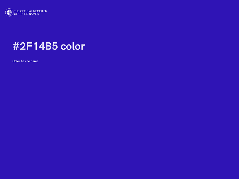#2F14B5 color image