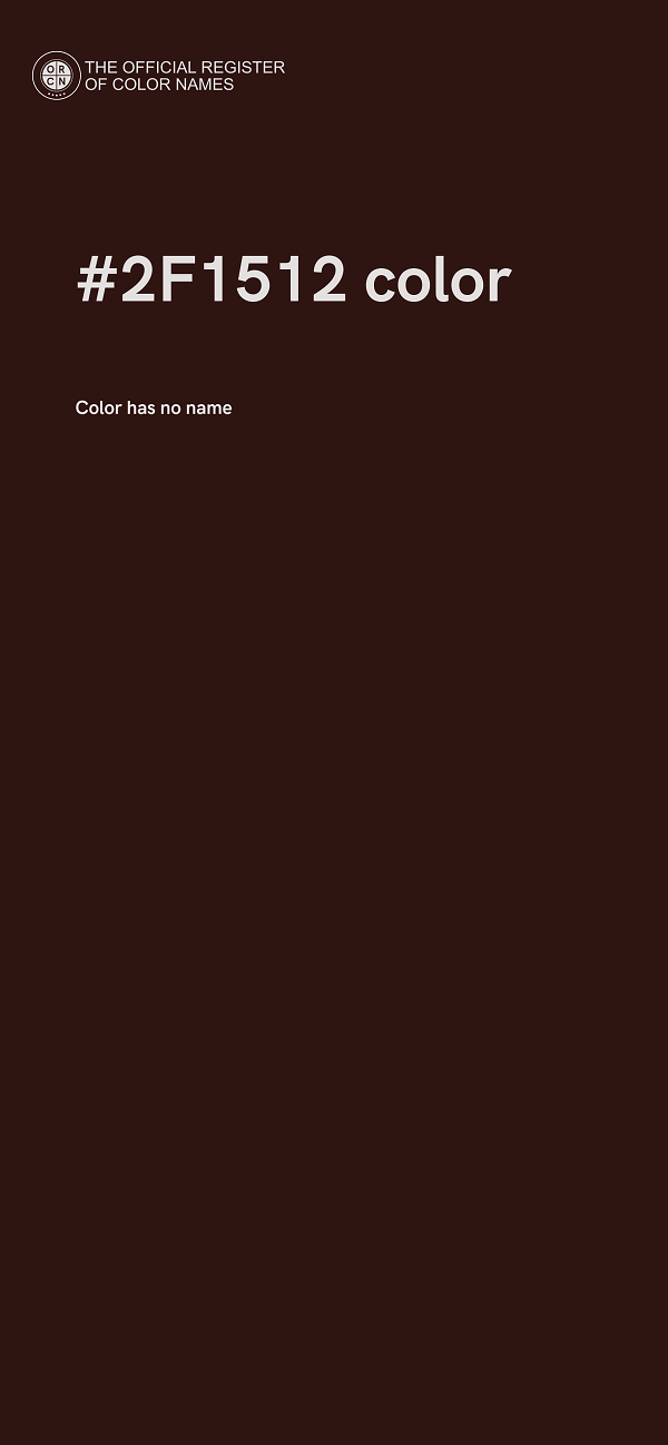 #2F1512 color image
