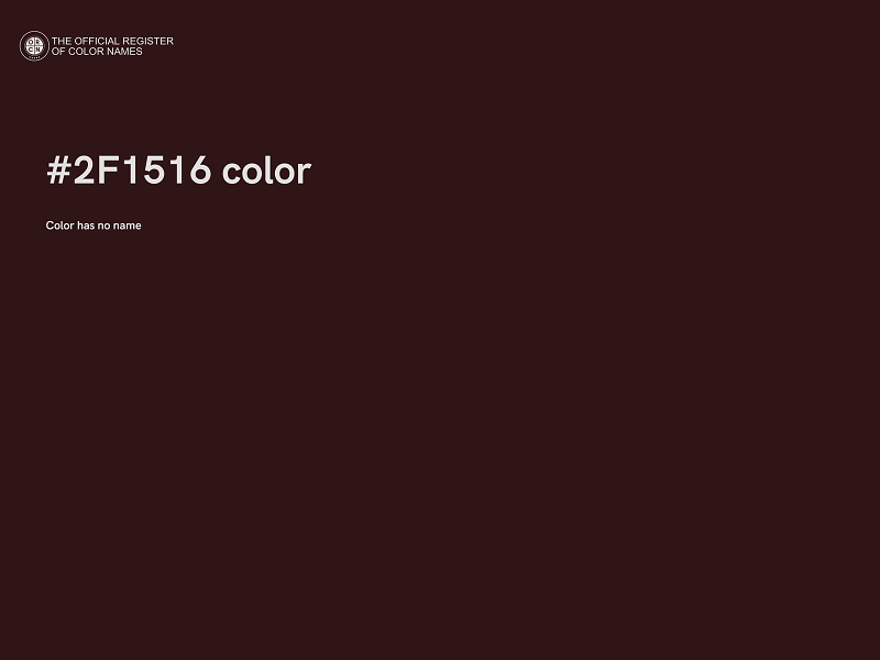 #2F1516 color image