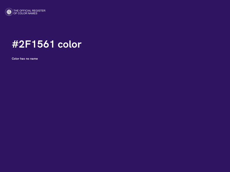 #2F1561 color image