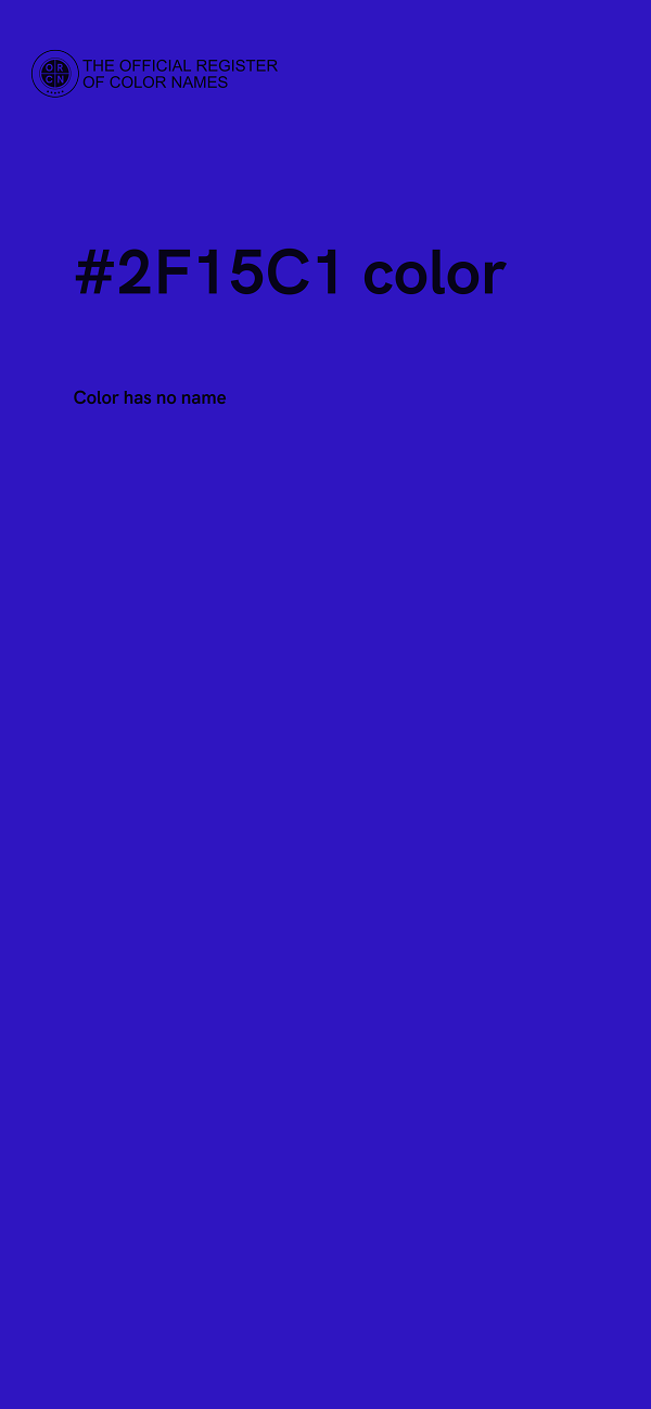 #2F15C1 color image