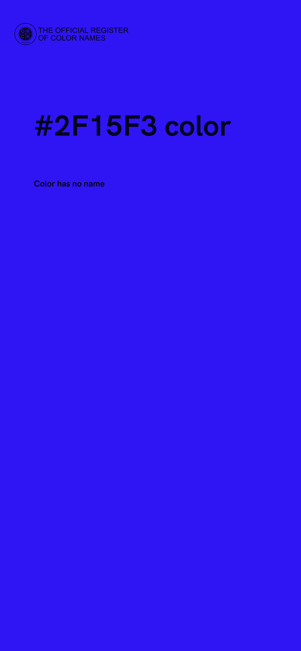 #2F15F3 color image