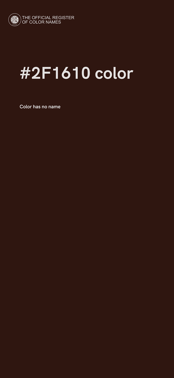 #2F1610 color image