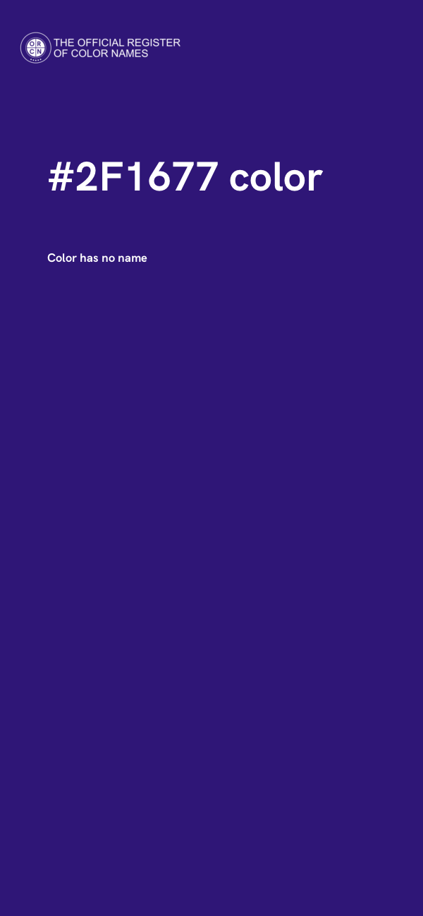 #2F1677 color image