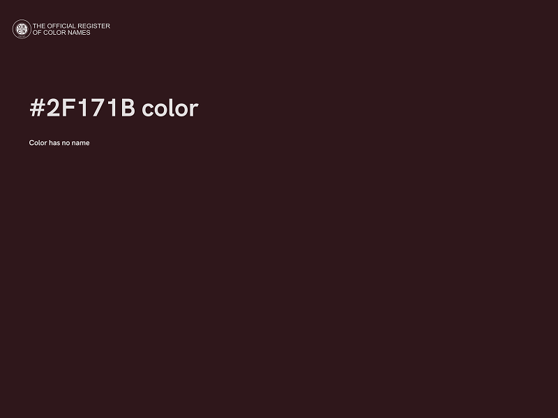 #2F171B color image