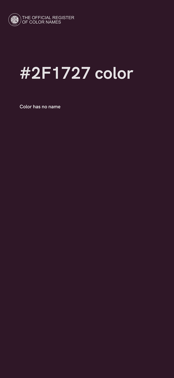 #2F1727 color image
