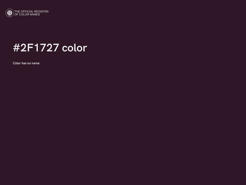 #2F1727 color image