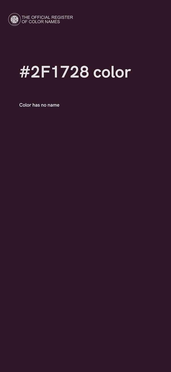 #2F1728 color image