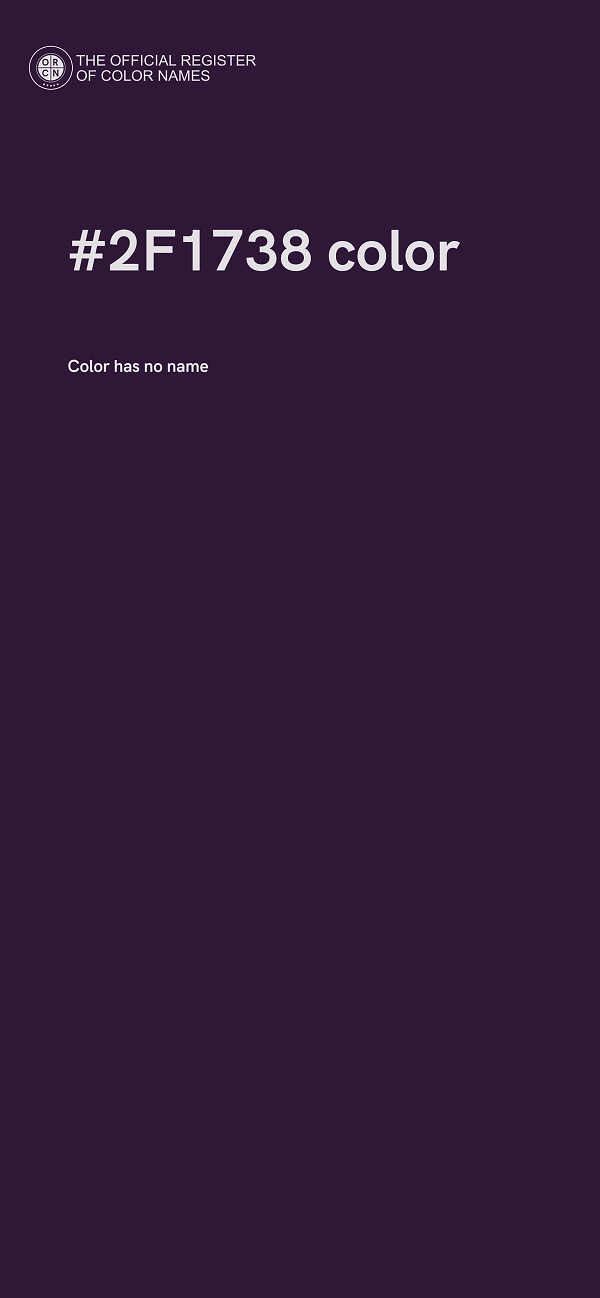 #2F1738 color image
