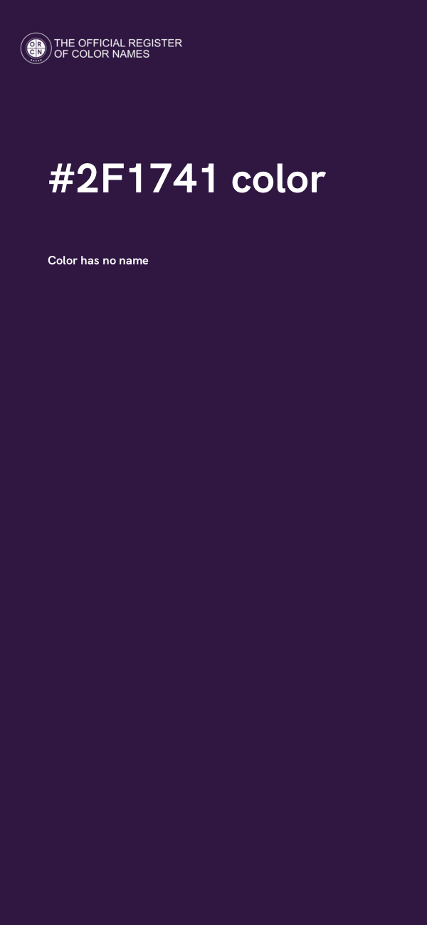 #2F1741 color image