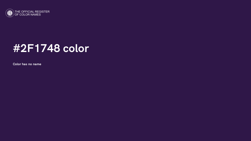 #2F1748 color image