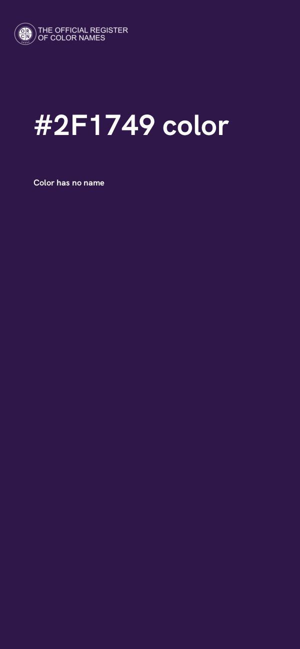 #2F1749 color image