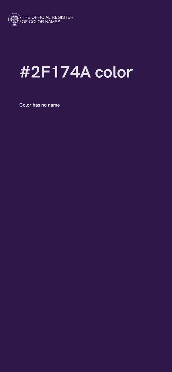 #2F174A color image