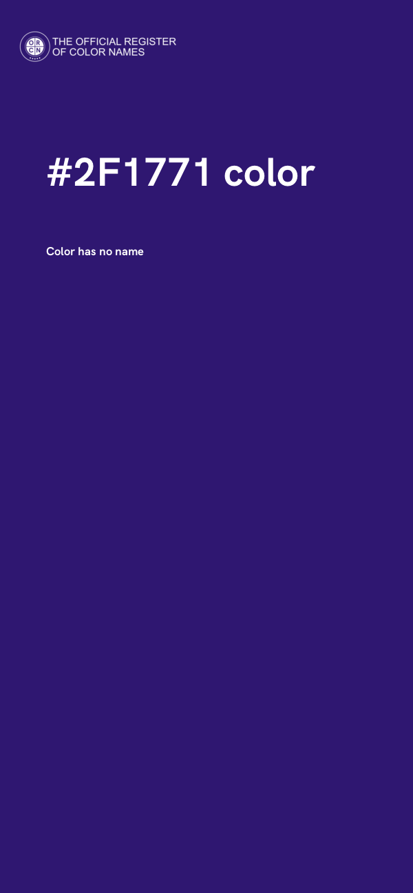 #2F1771 color image