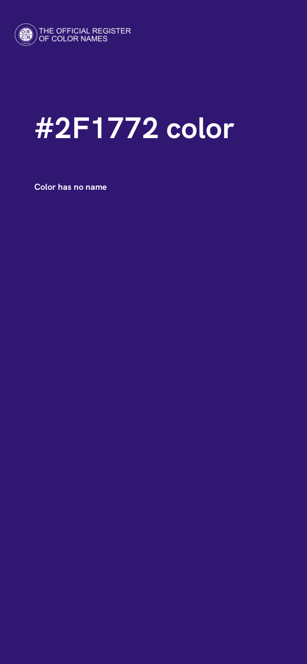 #2F1772 color image