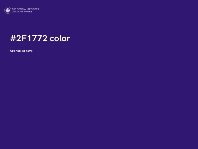 #2F1772 color image