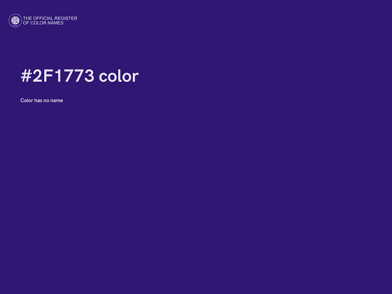 #2F1773 color image