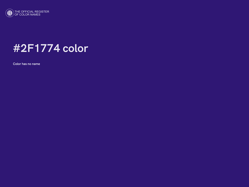 #2F1774 color image