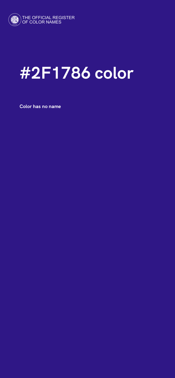 #2F1786 color image