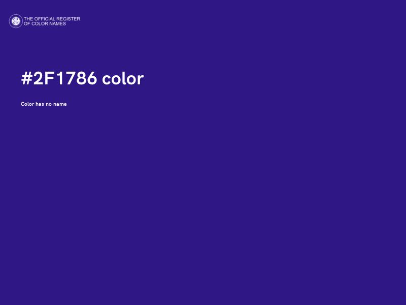 #2F1786 color image