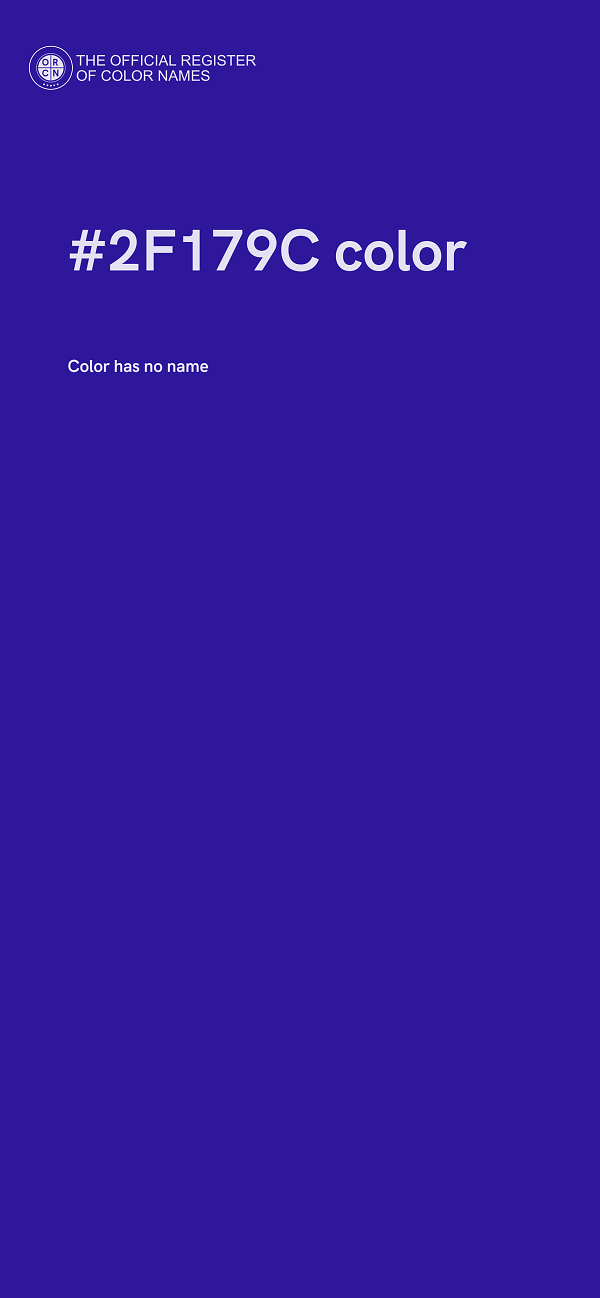 #2F179C color image