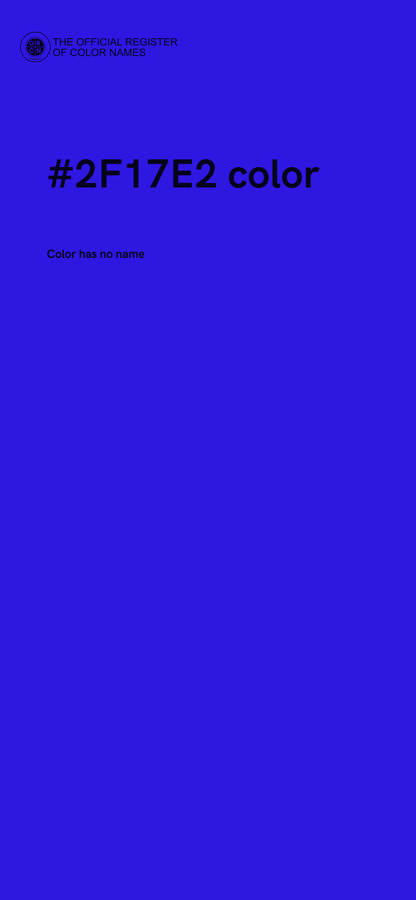 #2F17E2 color image