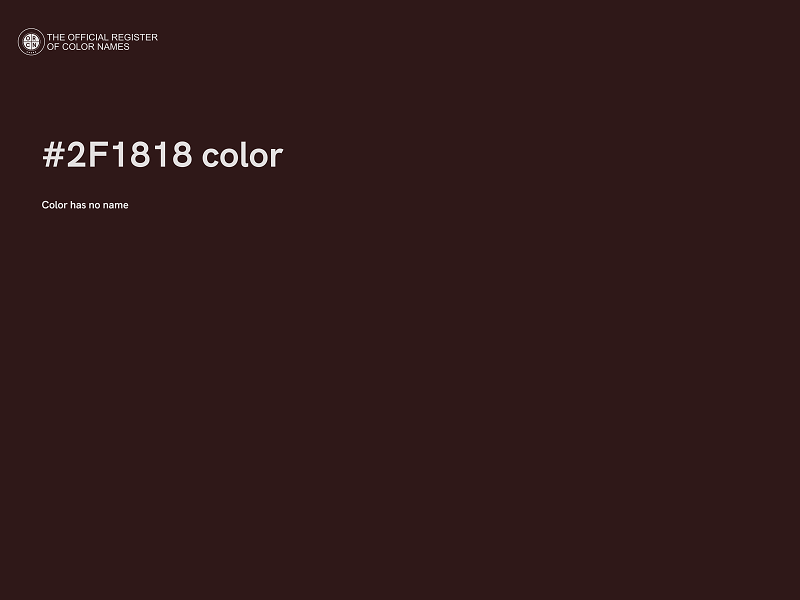 #2F1818 color image