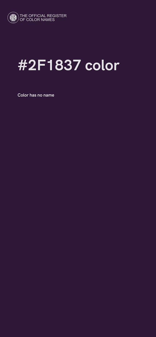 #2F1837 color image