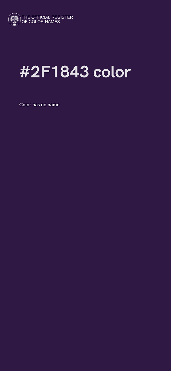 #2F1843 color image