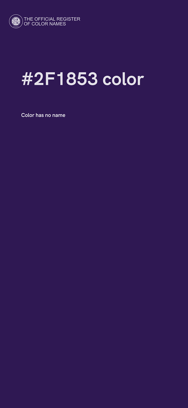 #2F1853 color image