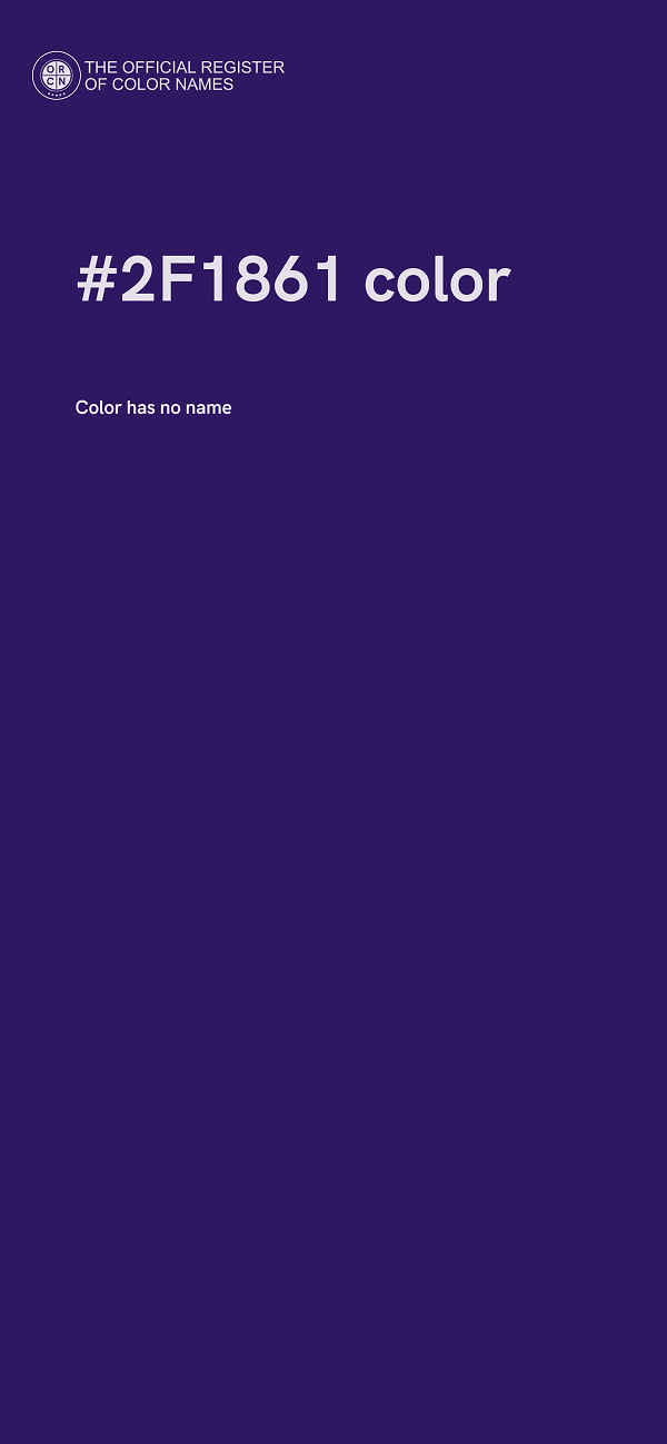 #2F1861 color image