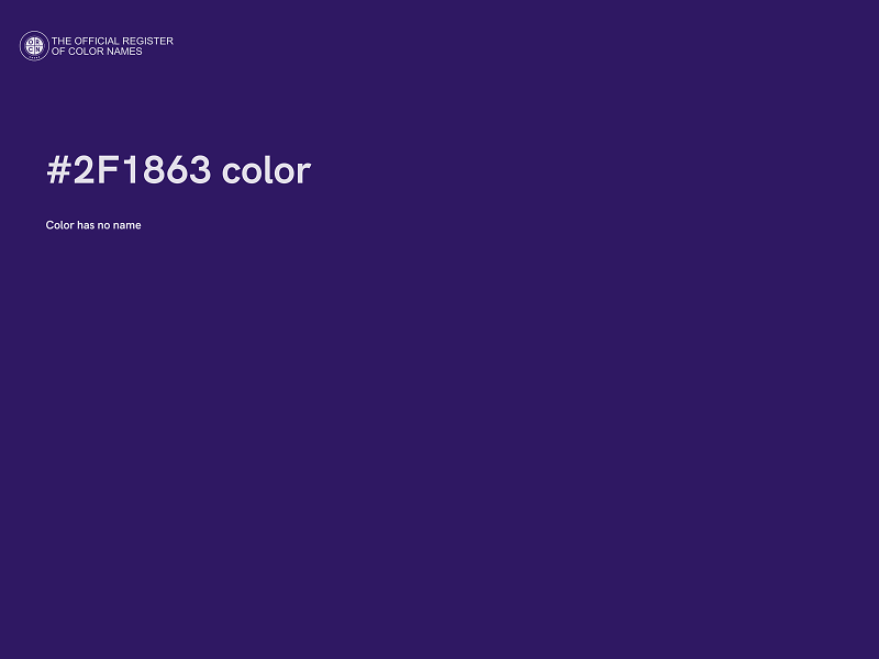 #2F1863 color image