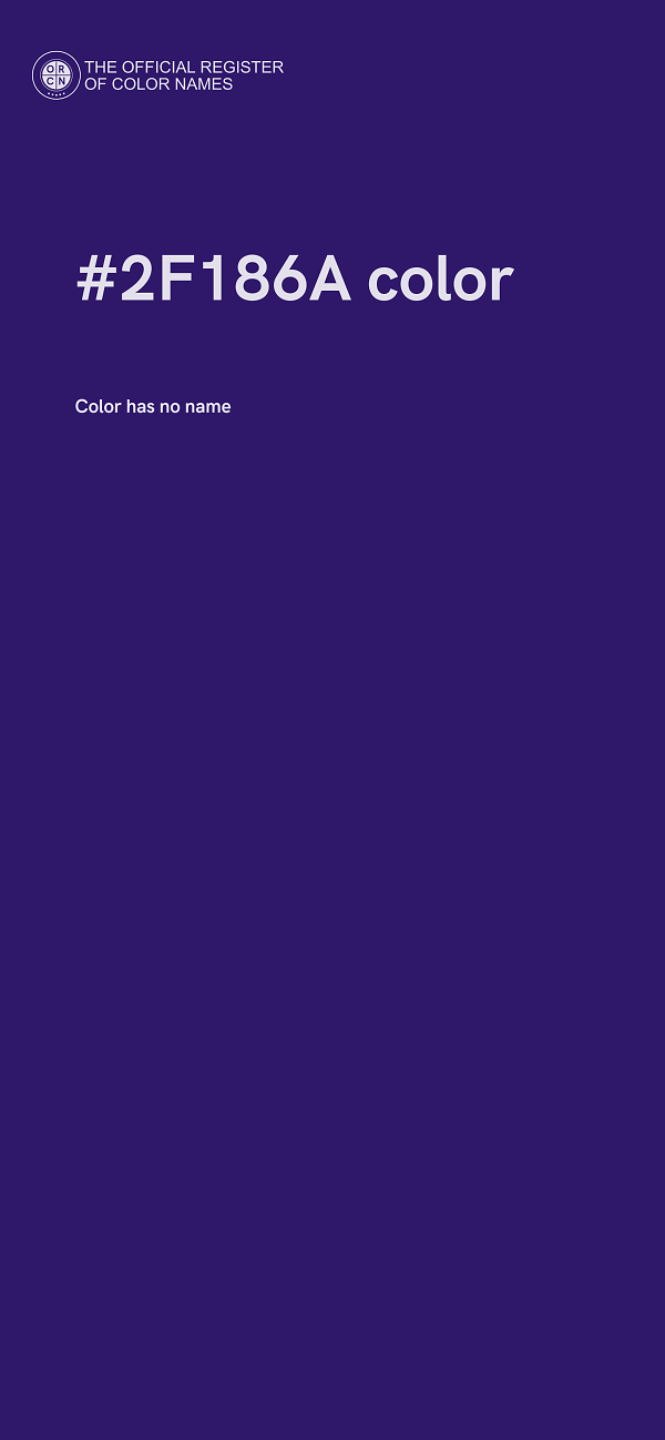 #2F186A color image