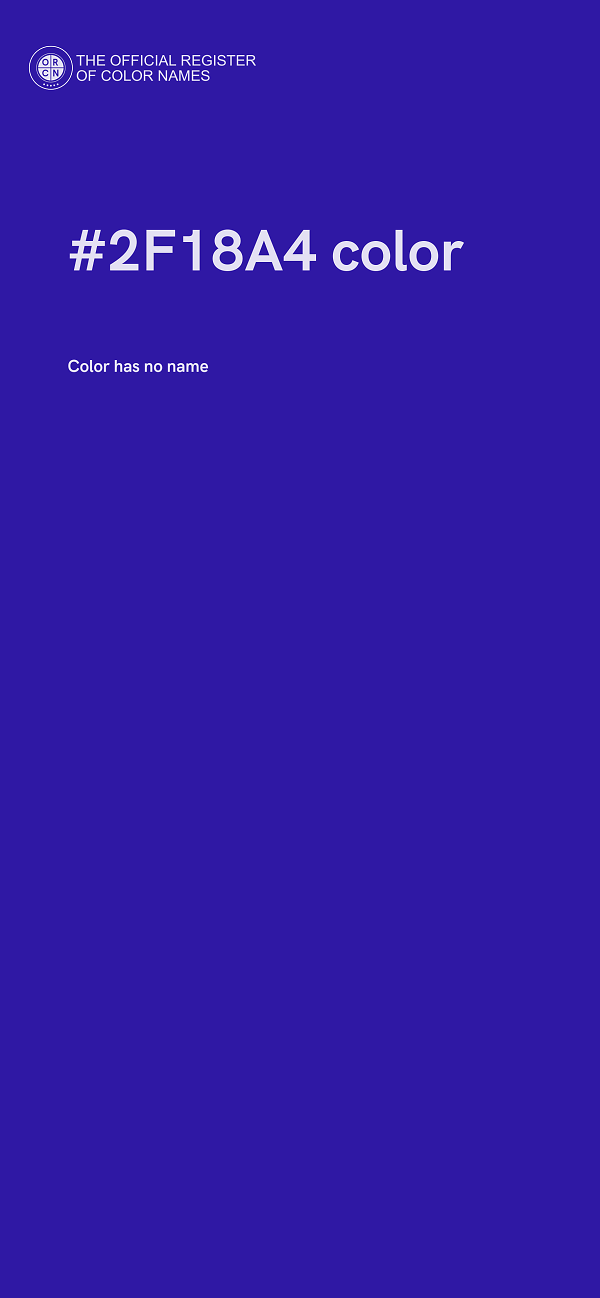 #2F18A4 color image