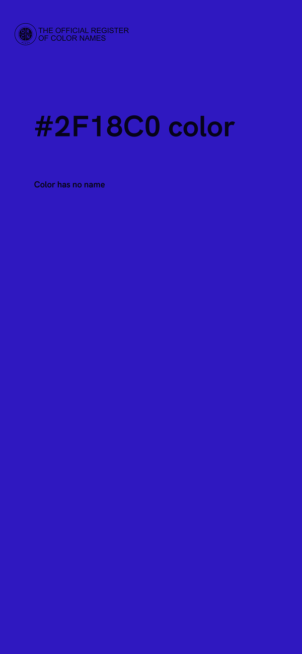 #2F18C0 color image