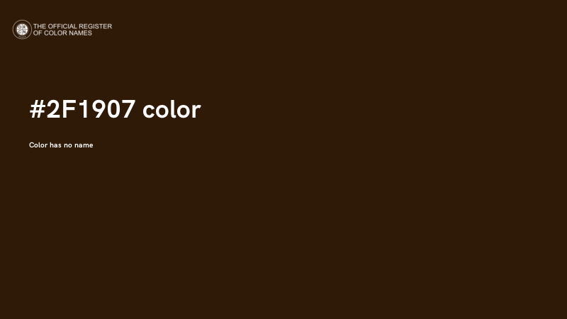 #2F1907 color image