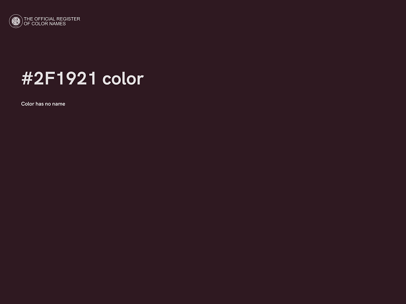 #2F1921 color image