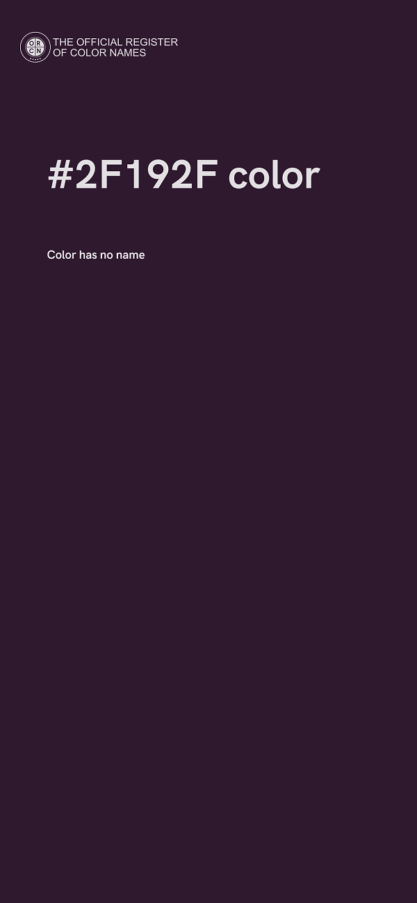 #2F192F color image