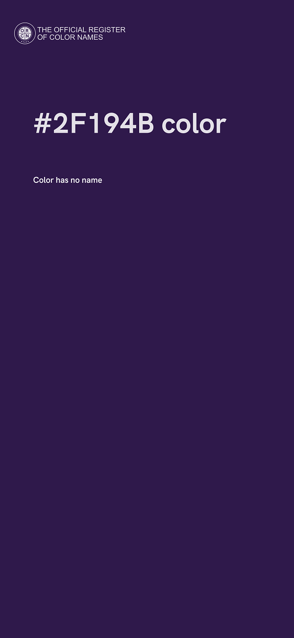 #2F194B color image