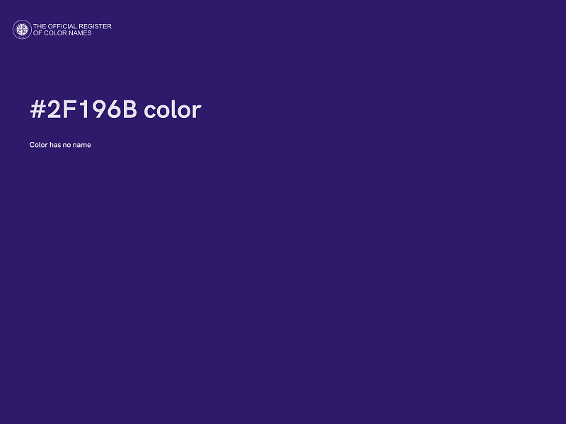 #2F196B color image